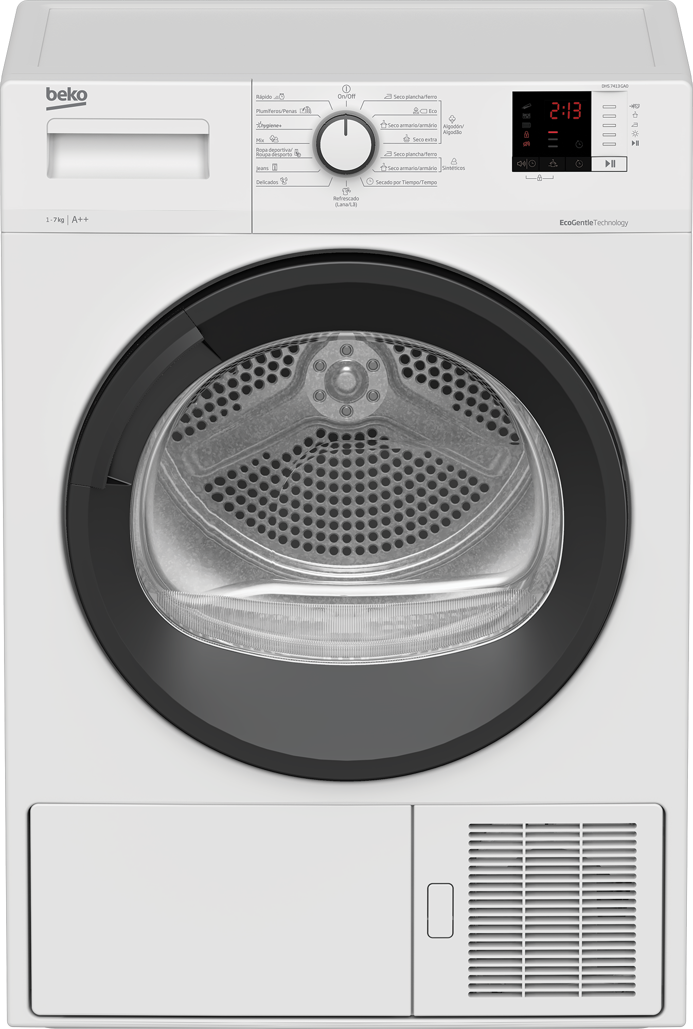 BEKO SECADORA DHS7413 GAO 7KG BOMBA CALOR A++
