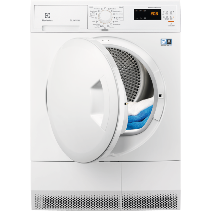 ELECTROLUX SECADORA EDH3685PDW CONDE BOMBA 8KG A++
