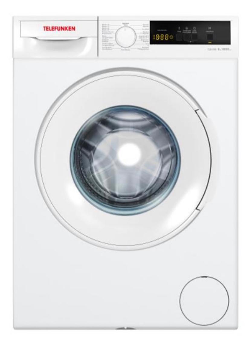 TELEFUNKEN LAVADORA TLK006 blanca 6kg 1000rpm D
