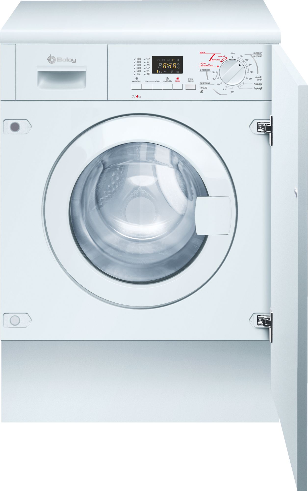 BALAY LAVASECADORA 3TW776B INTEGRABLE 7/4KG 1200rp