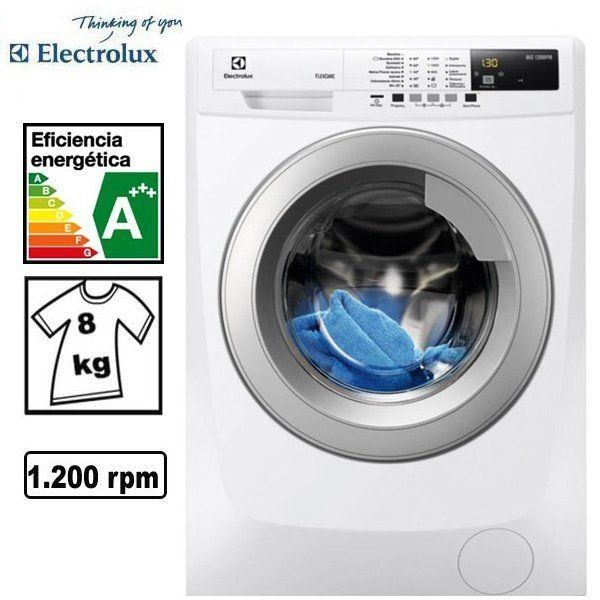 ELECTROLUX LAVADORA EWF1284EOW BCA 8K 1200rpm A+++