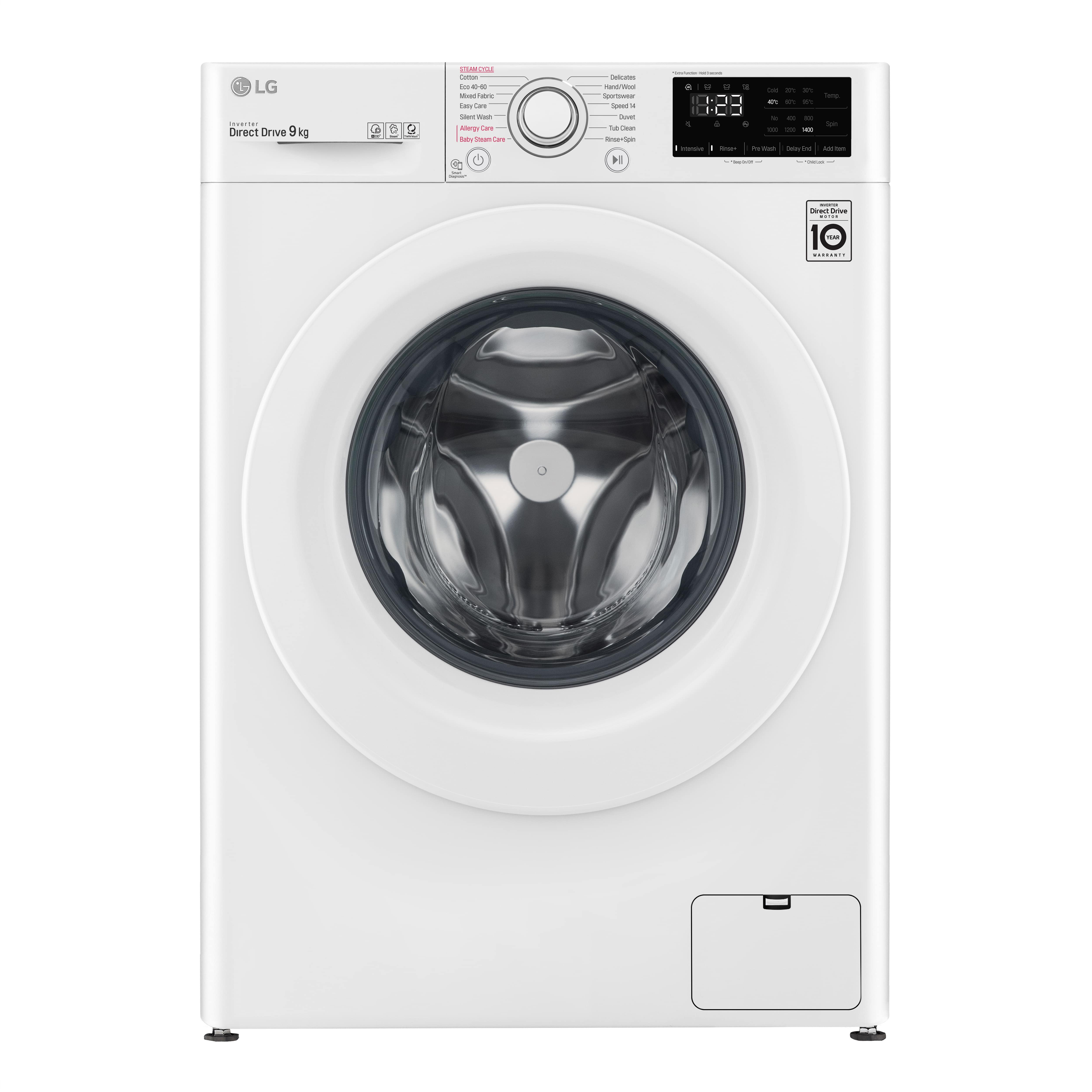 LG LAVADORA F4WV3009S3W C/F 9KG 1400RPM A+++ -40%