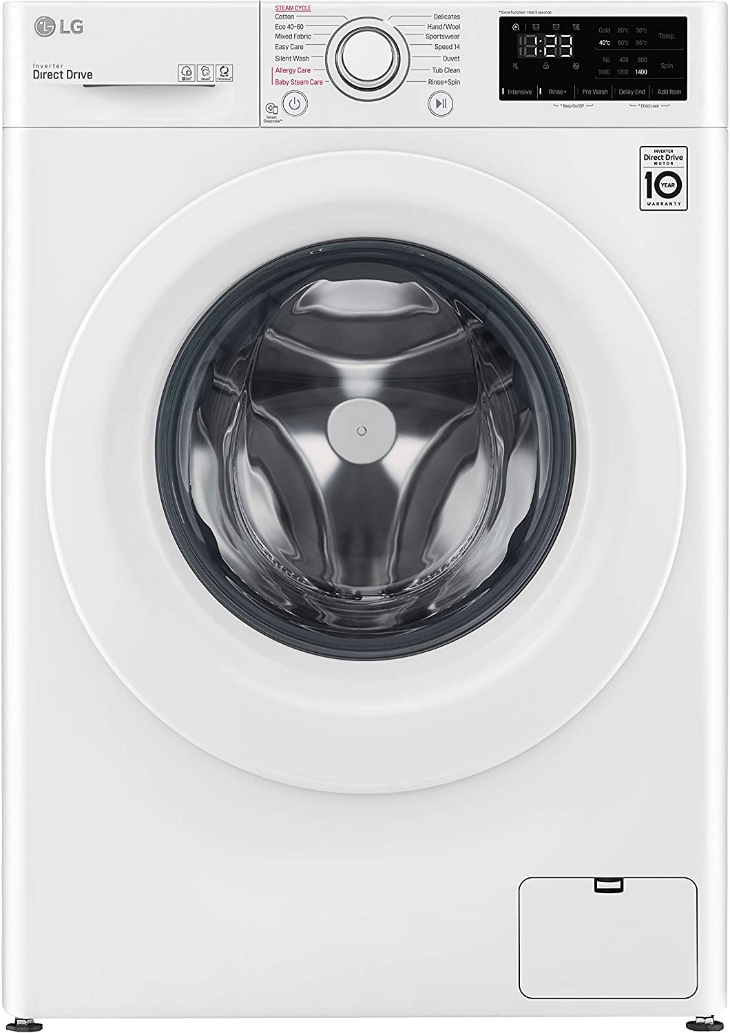 LG LAVADORA F2WV3S85S3W blanca 8.5kg 1200rpm C