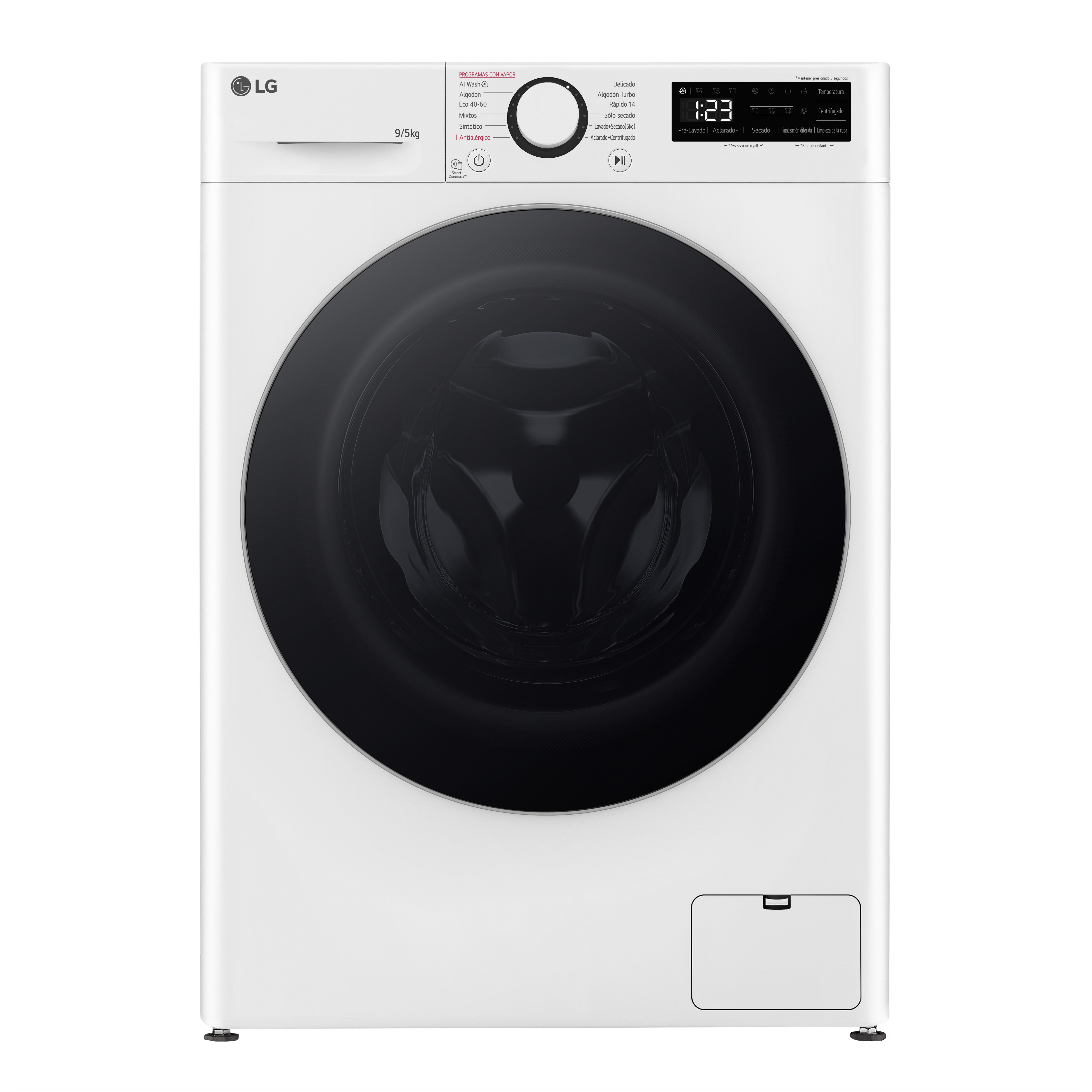 LG LAVADORA/SECADORA F2DR5S09A1W 9/5kg 1200rpm A