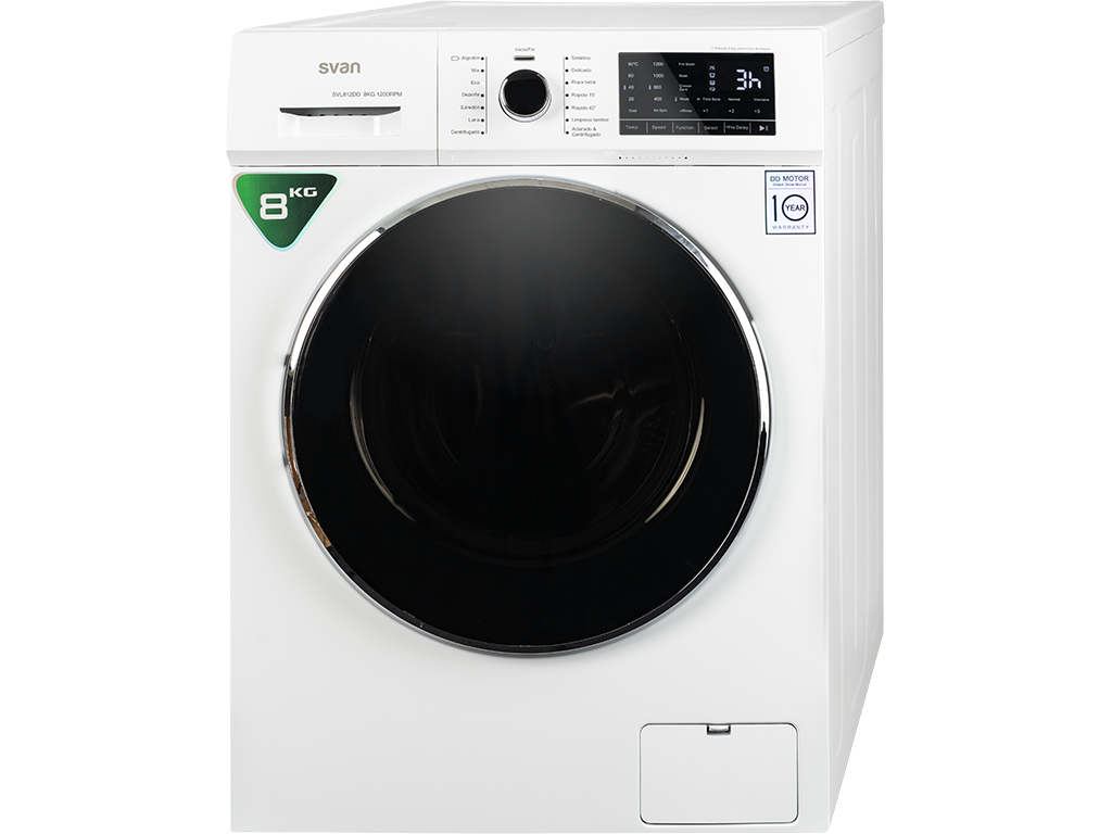 SVAN LAVADORA SVL812DD BLANCA 8KG 1200rpm A+++