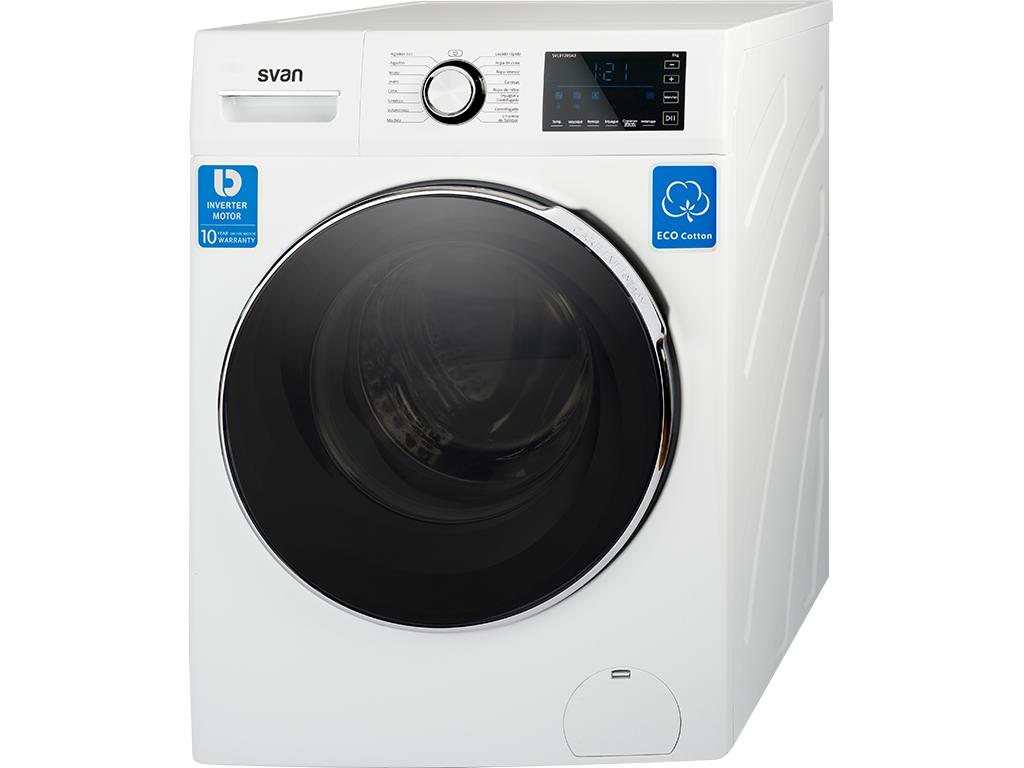 SVAN LAVADORA SVL8121SA3 8KG 1200rpA+++INVER SILV