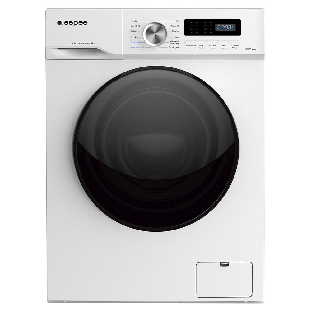 ASPES LAVADORA ALF4129I 9kg blanca vapor 1400rpm C