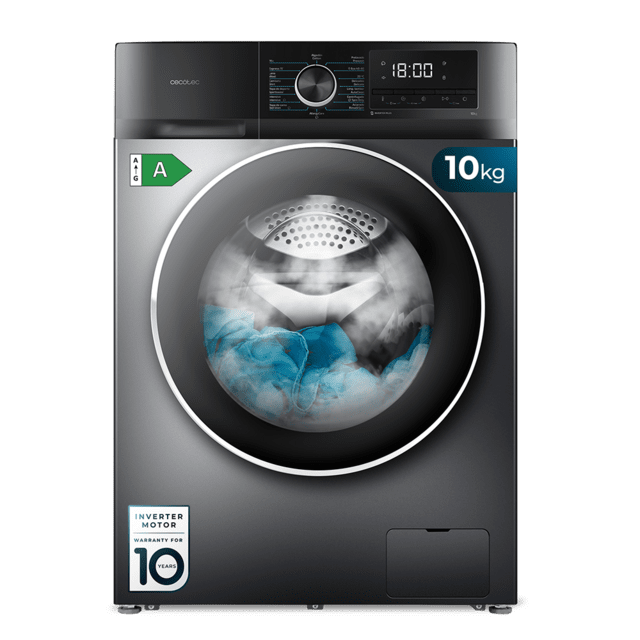 CECOTEC LAVADORA 10500 10kg 1400rpm INOX 02471