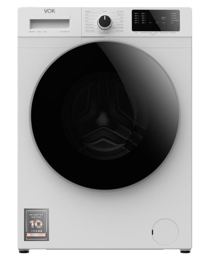 VOK LAVADORA EVW-10BAWB13 blanco 10kg 1400rpm A