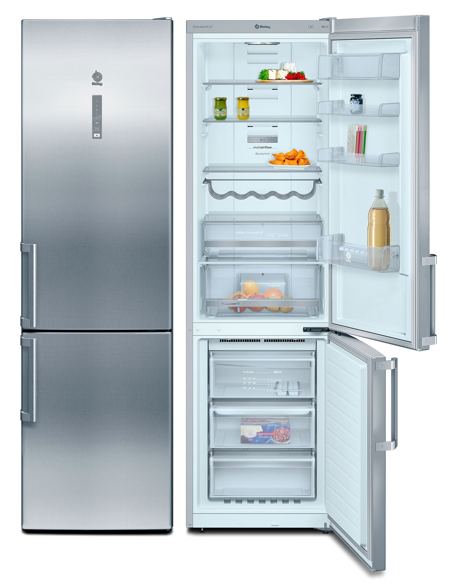 BALAY FRIGO 3KF6864X COMBI 2x60 INOX A++