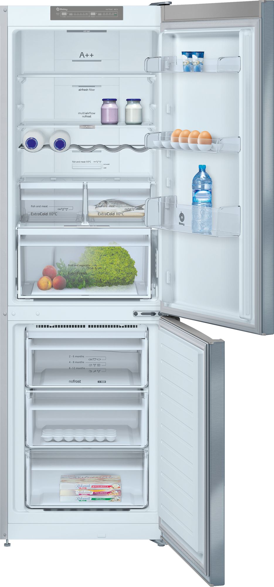 BALAY FRIGO 3KF6653MI SILVER N/F 186X60 A++