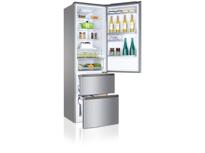 HAIER FRIGO COMBI A3FE737CMJ 200X60 INOX A++