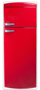 SVAN FRIGO SVRR1751 2PTAS RETRO ROJO 175X60