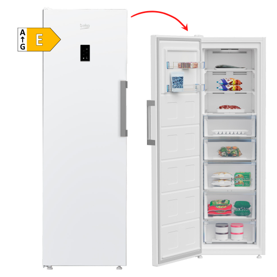 BEKO CONGELADOR B3RMFNE314W blanco n/frost 185x60