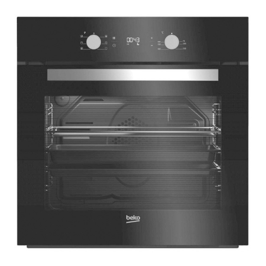 BEKO HORNO BIE24300B CRISTAL NEGRO MULTIF 6FUNC A