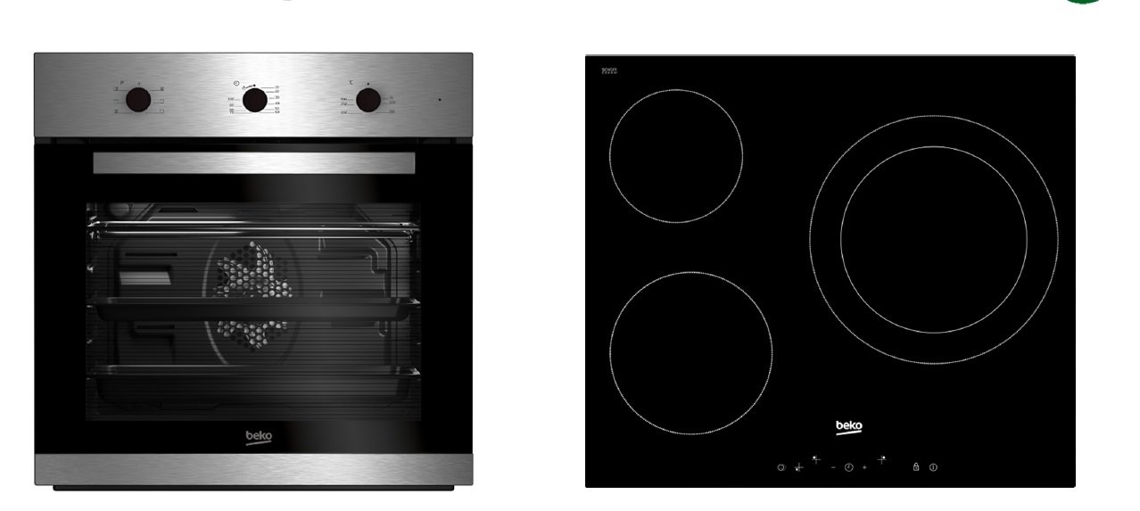 BEKO HORNO+VITRO BSE22120X HIC63401+BIE22101X
