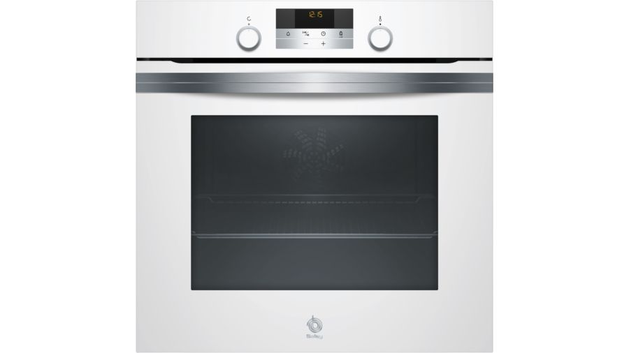 BALAY HORNO 3HB5358BO 60CM BLANCO SERIE CRISTAL
