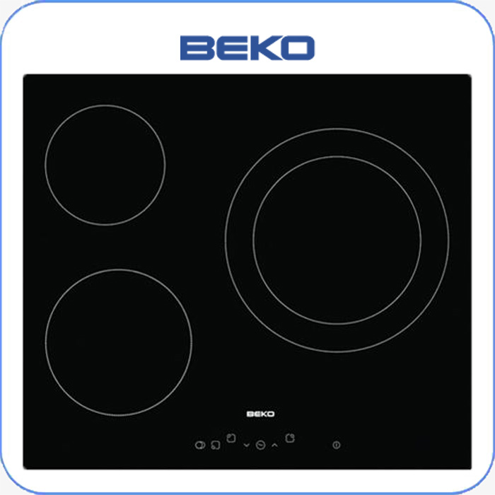 BEKO ENCIMERA VITRO HIC63401T 3Focos Doble Circuit