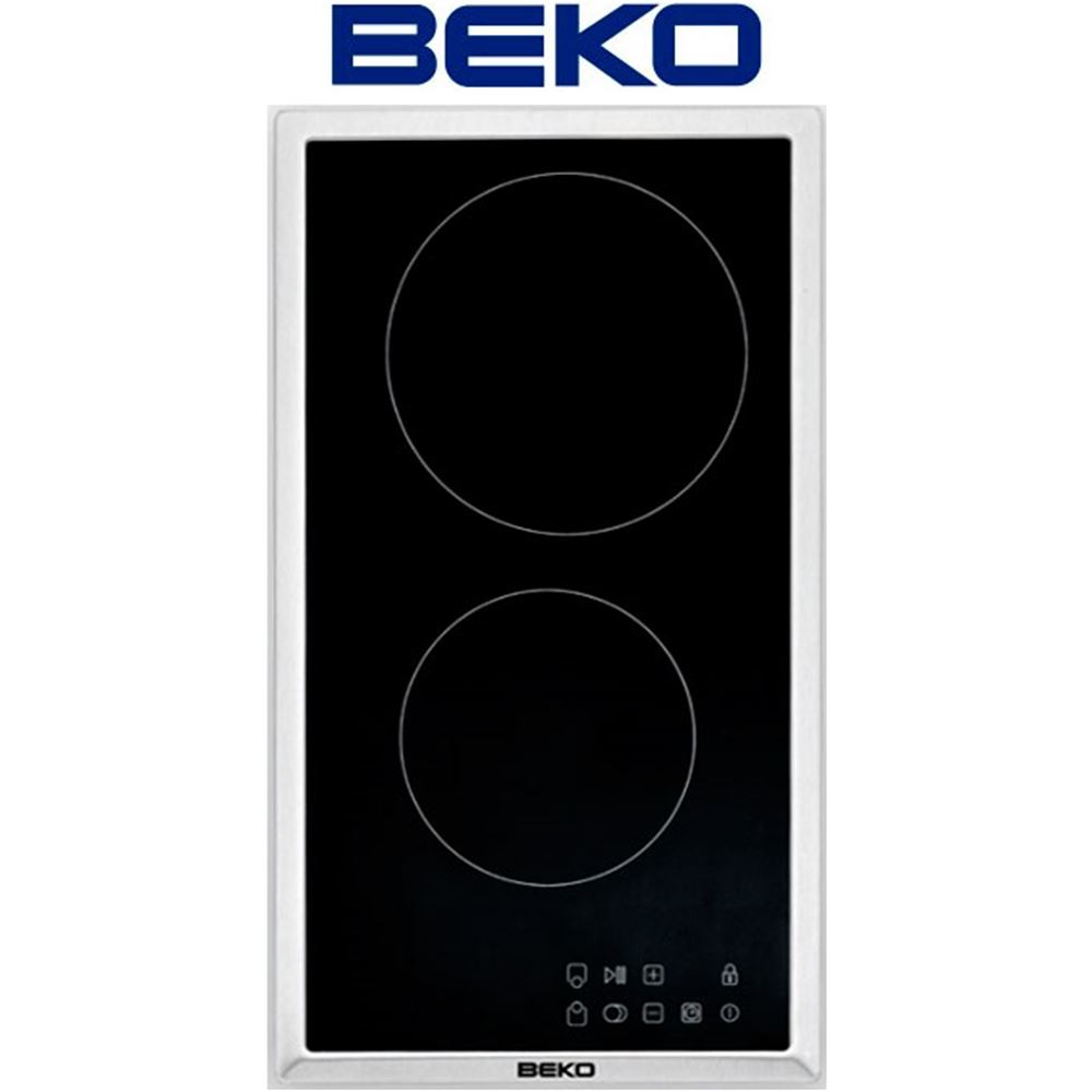 BEKO ENCIMERA VITRO HDMC32400TX INOX 2/F DIGITAL