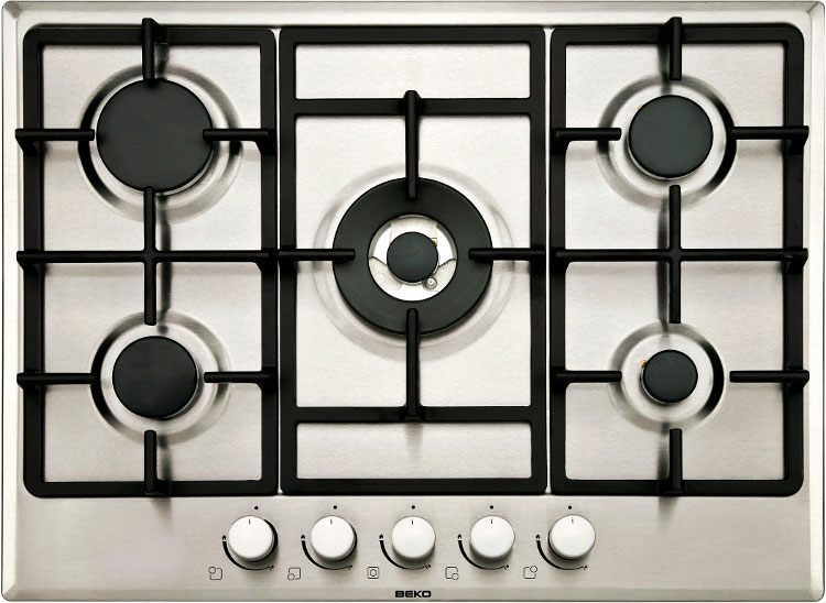 BEKO ENCIMERA HIMW75225SX 4/F + 1/WOK 70/CM