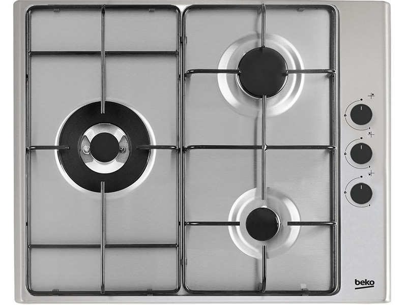 BEKO ENCIMERA HIZG63123SXL 3/FUEGOS GAS BUTA WO	 	