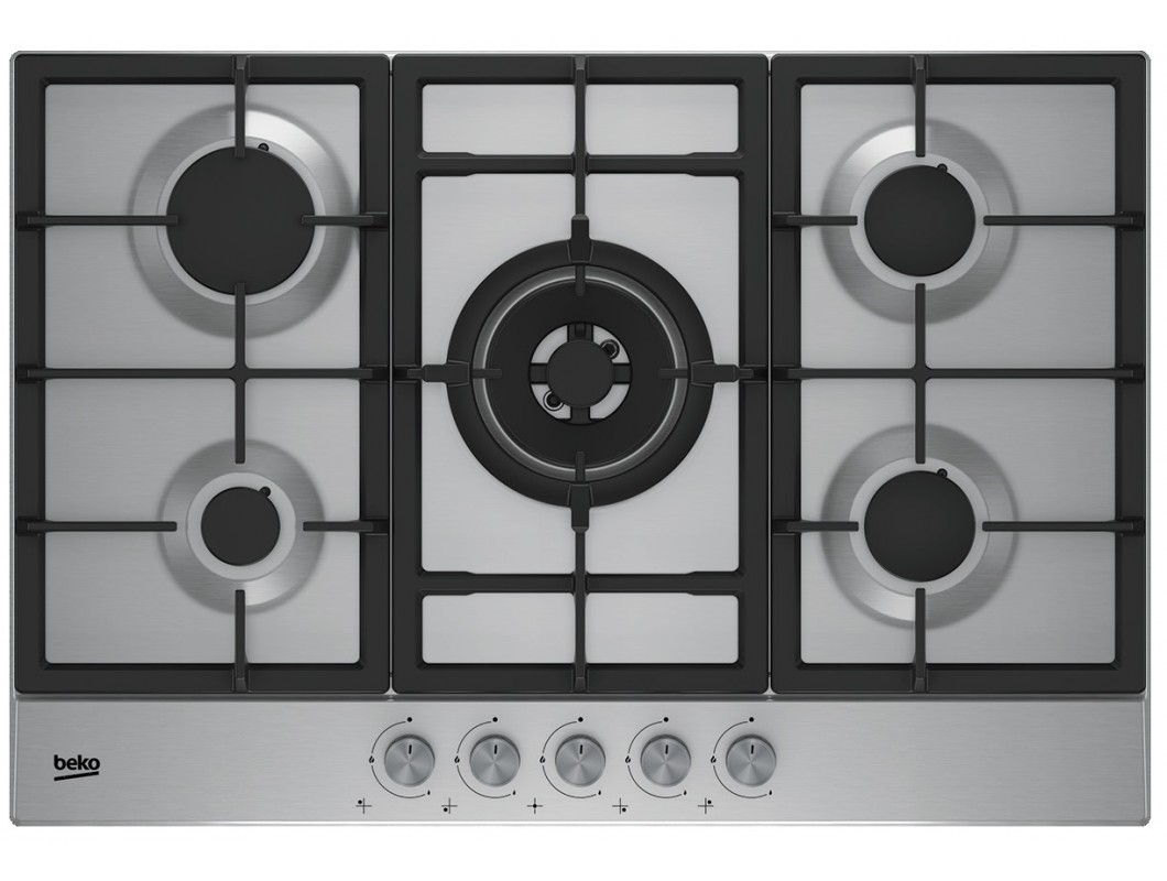 BEKO ENCIMERA HIAW75225SL 5F GAS WOK INCLUIDO INOX