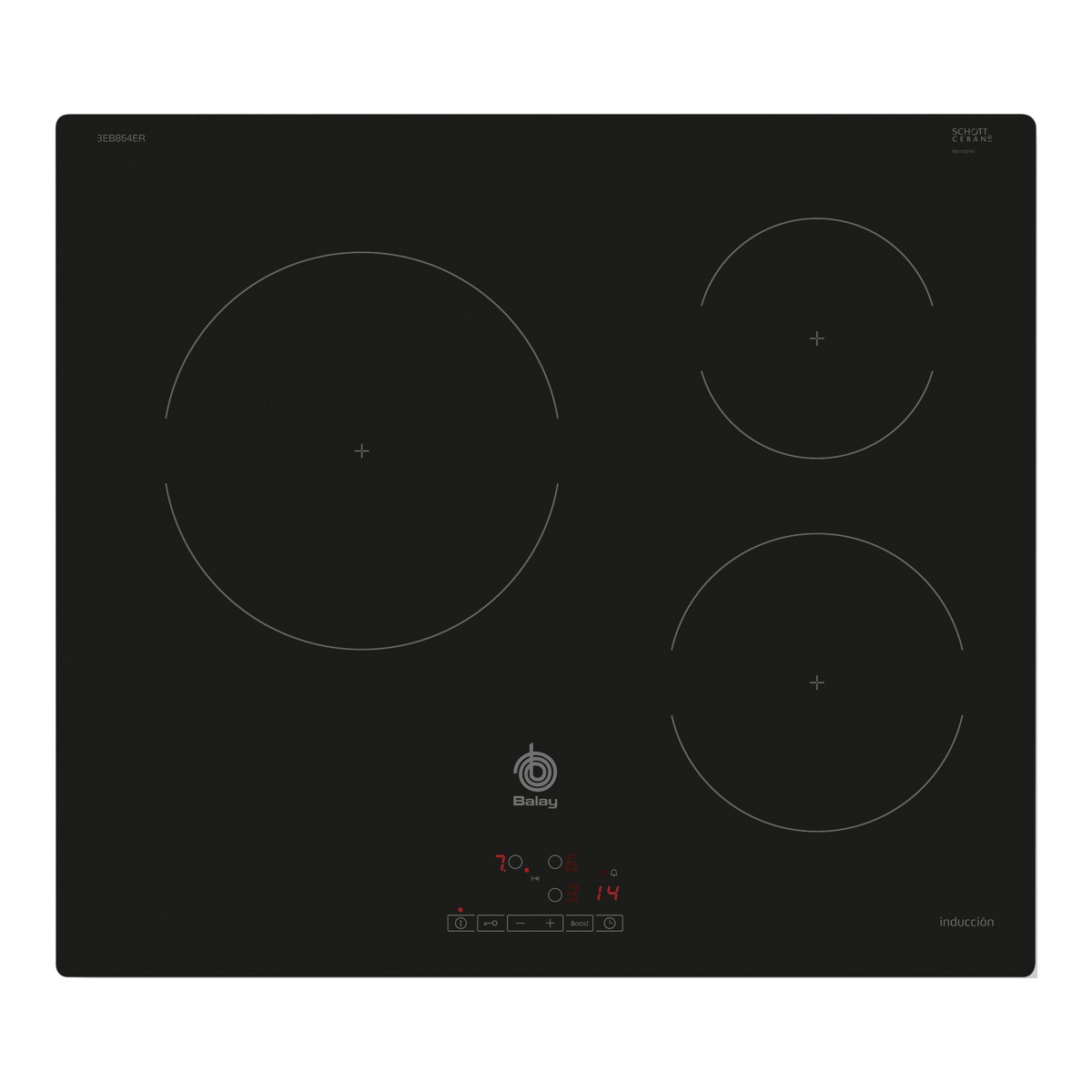 BALAY ENCIMERA 3EB864ER 3F INDUCCION TERMIN CRISTA
