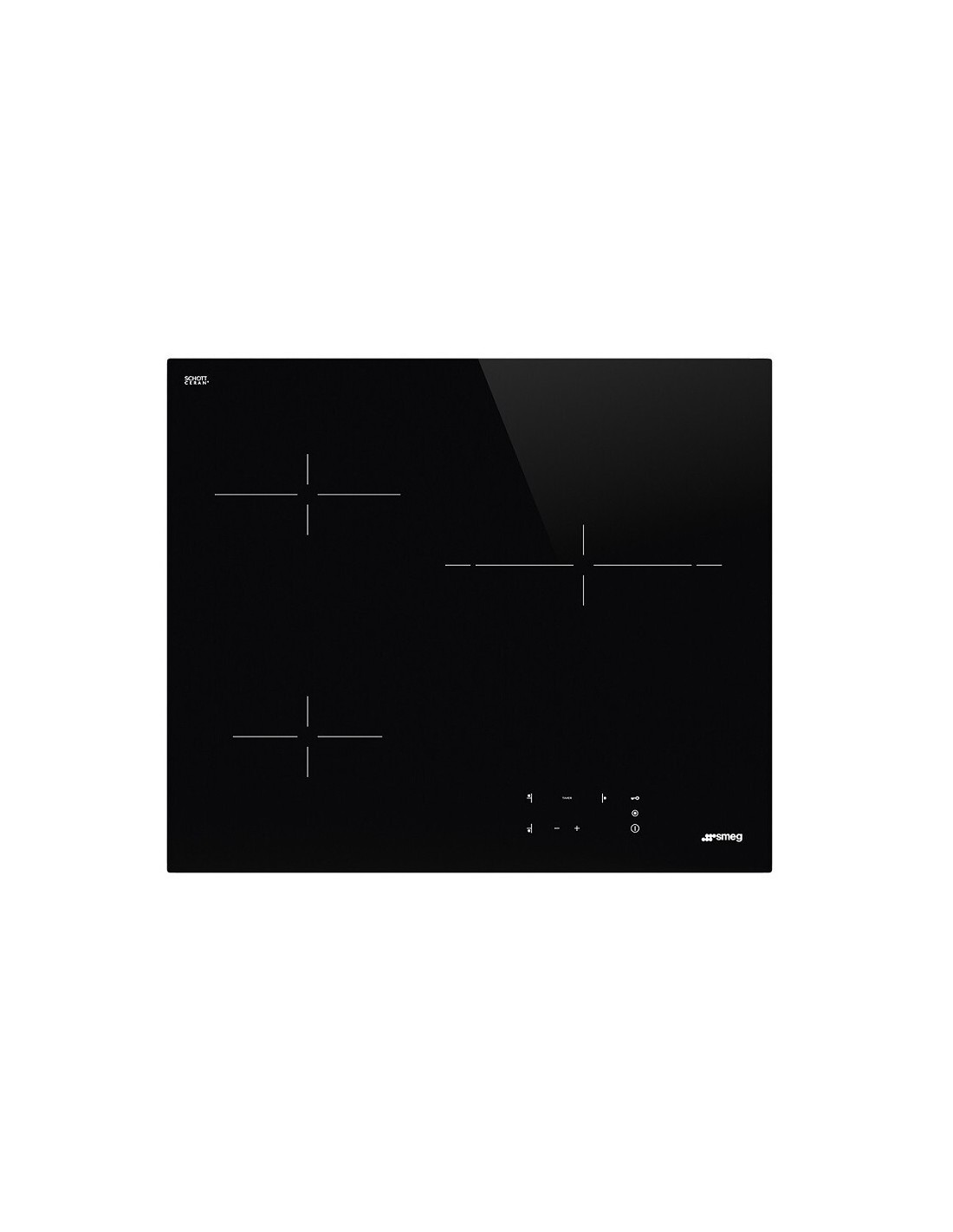 SMEG ENCIMERA SE263TD1 3 VITRO 60cm enrasada negro
