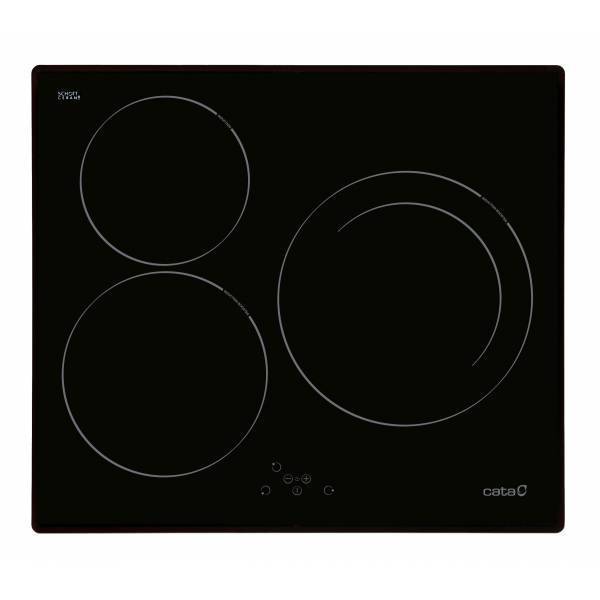 CATA ENCIMERA IB 603BK INDUCCION 3Focos Biselada