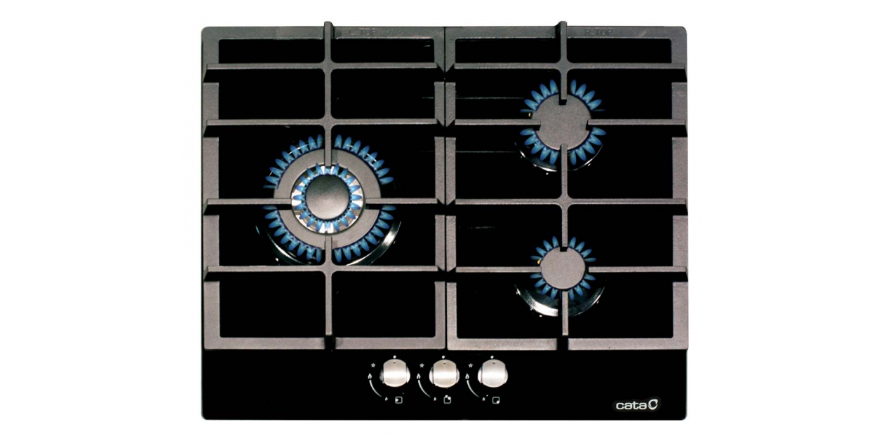 CATA ENCIMERA LCIB 6021BK 3F CRISTALGAS HIERRO FUN