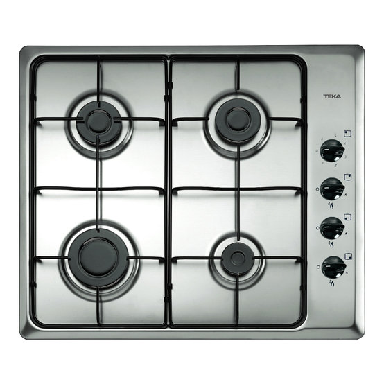 TEKA ENCIMERA HLX 60 4GAL 4GAS NATUR INOX 40229280