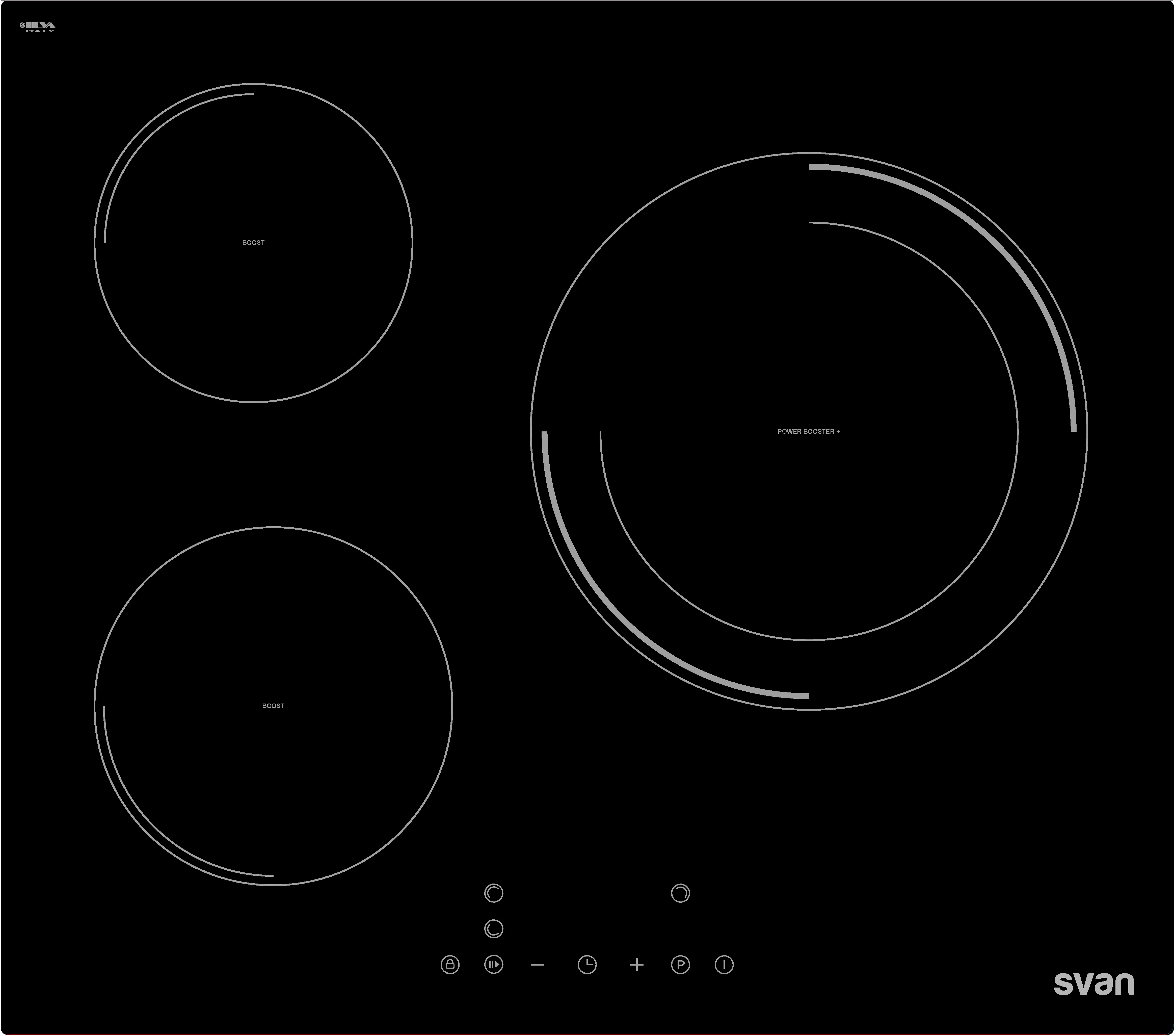 SVAN ENCIMERA SVI6393B 3F DOBLE INDUCCION 28C