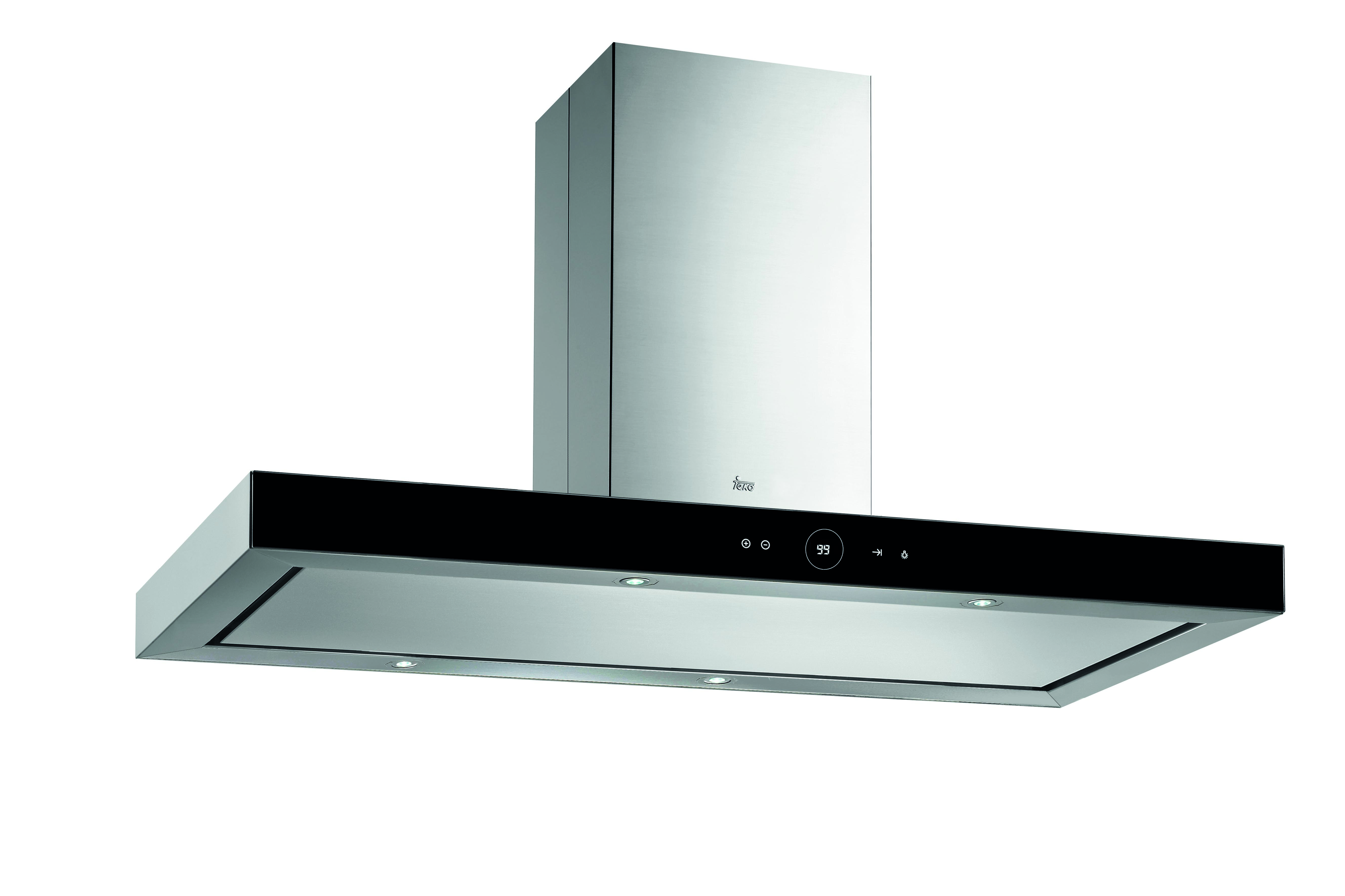 TEKA CAMPANA DPL ISLA1185 INOX 110CM FRON NGRO782m