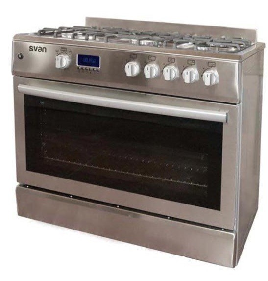 SVAN COCINA SVK9561FX INOX 5F Horno a gas 90Cm