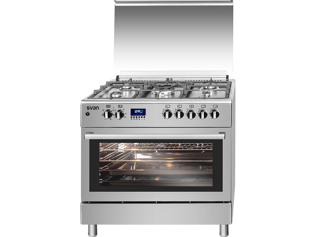 SVAN COCINA SVK9562FEX 5F INOX HORNO 90CM 85X60X90