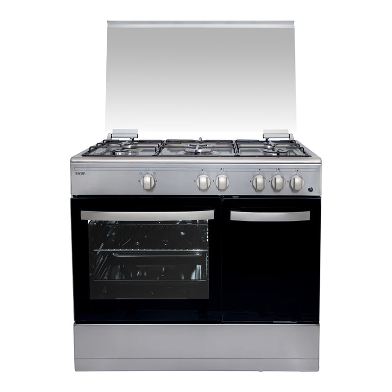 SVAN COCINA SKGW 5900PBX 5F INOX TAPA CRIS.88X90