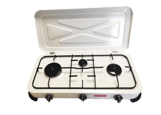ROMO HORNILLO SOBREMESA RO-HG3FS-BS 3FUEGOS BLANCO
