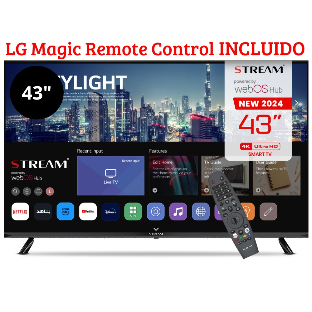 STREAM SYSTEM LED WSTRF4324TEX 43"WebOS 8.1FULL HD