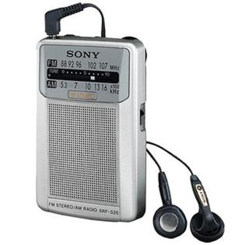 SONY RADIO PORTATIL SRFS26S AM/FM ALTAVOZ PLATA