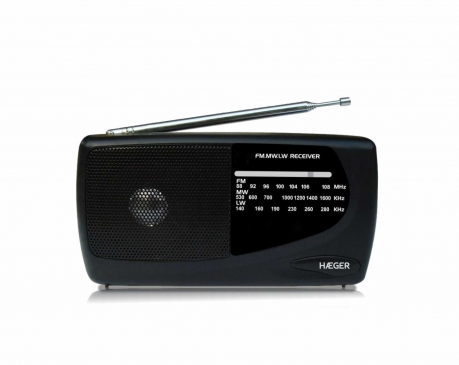 HAEGER RADIO PORTATIL HANDY PR-TRI.002A ANALOGICA