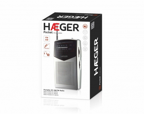 HAEGER RADIO PORTATIL POKET PR-BIB.006A AM/FM