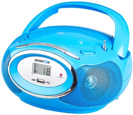 BRIGMTON RADIO CD W410A AZUL CD-MP3 USB DIGITAL