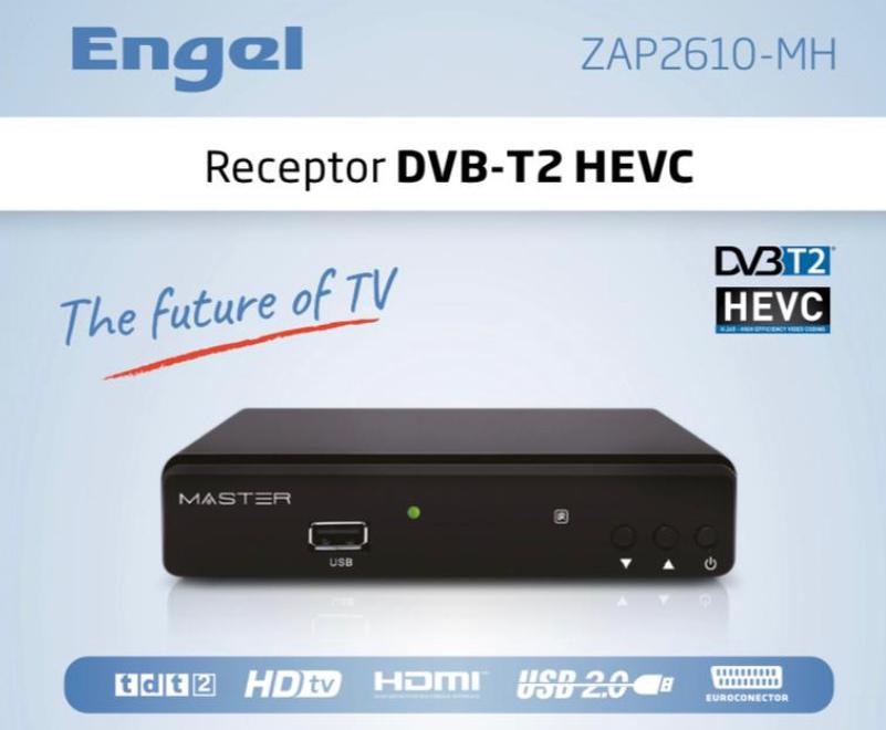 ENGEL MASTER TDT ZAP2610 MH-X HD DVB-T2 RECEIVER