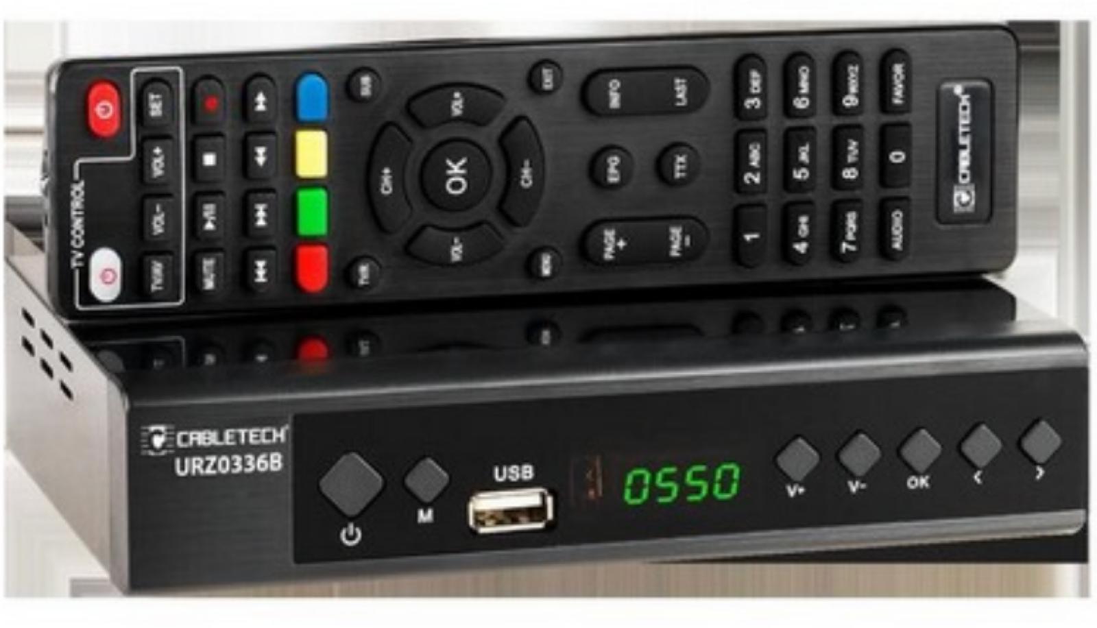 CABLETECH TDT2- DVB-T2 H265 HEVC