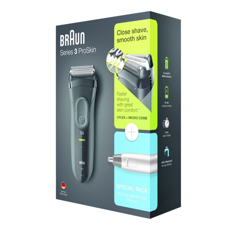 BRAUN AFEITADORA 3000 SERIE 300TS + N10