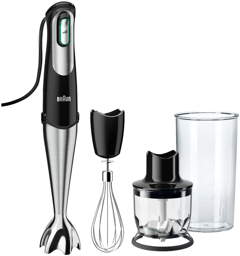 BRAUN BATIDORA MQ725 OMELETTE 750/W P/INOX NEGRA