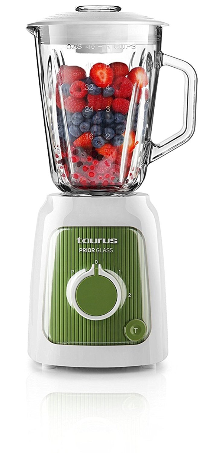 TAURUS BATIDORA VASO PRIOR GLASS 1.5L CRISTAL 600W