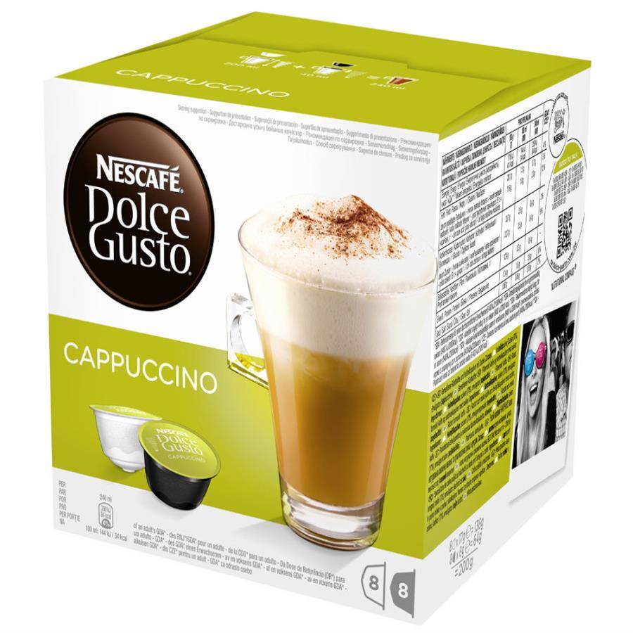 PACK DOLCE GUSTO CAPUCCINO LECHE 2 CAPSU.16/U(2