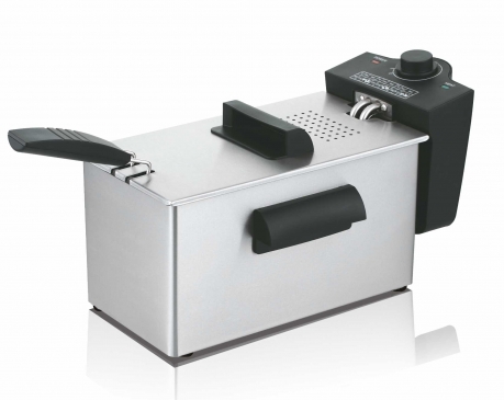 HAEGER FREIDORA DF-3ES.017A 3L INOX (CUBA ESMALTA)
