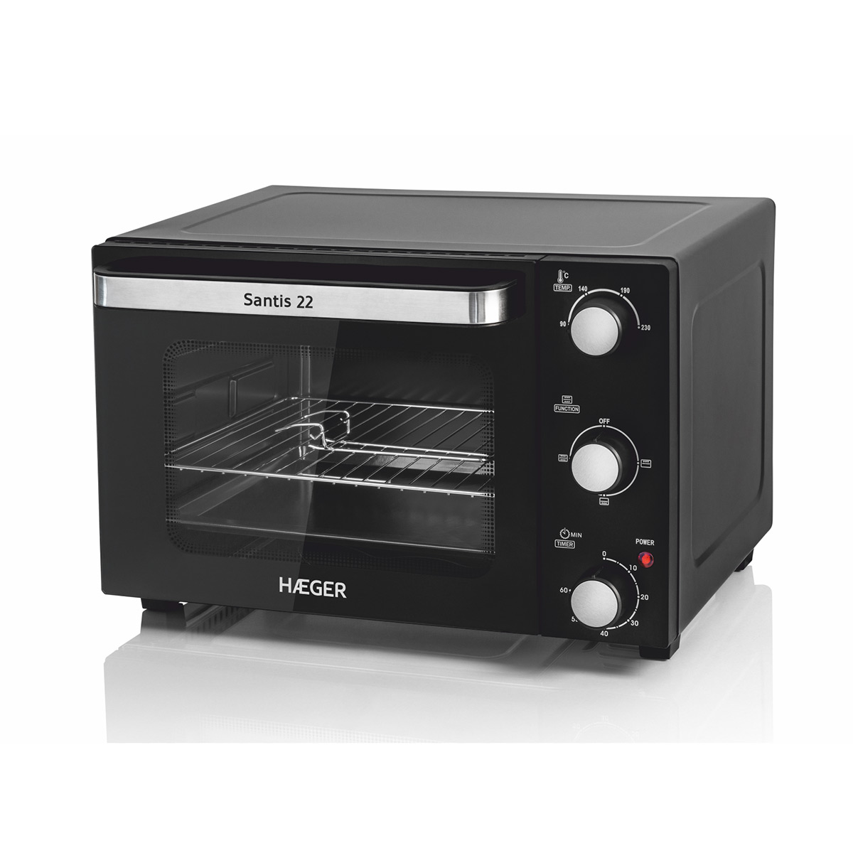 HAEGER HORNO SOBREMESA OV-22B.032A 22L 1300W